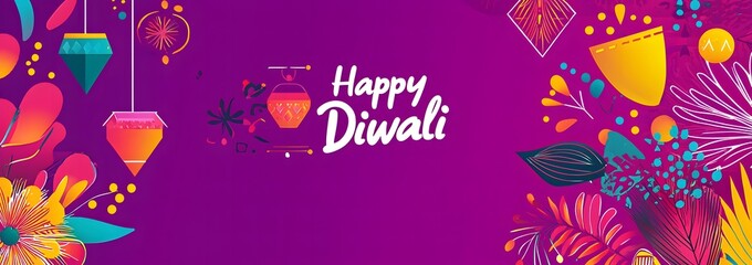 Happy diwali banner