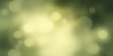 Wall Mural - Abstract bokeh background with green and yellow hues.