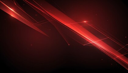 Wall Mural - Abstract red and black background with dynamic light streaks.