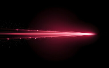 crimson comet: a vibrant, horizontal streak of crimson light cuts across a deep black background, cr