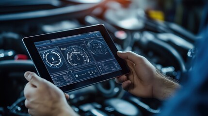 Poster - Digital Diagnostics on Tablet for Vehicle Maintenance