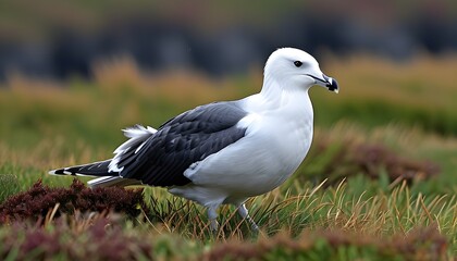 Wall Mural - Majestic Bonxie Landing on Shetland Shores