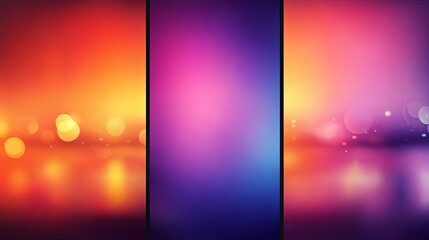 Wall Mural - Abstract Colorful Background with Bokeh Lights and Gradient Effect