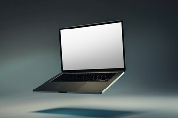 Canvas Print - png laptop screen mockup, transparent design
