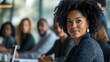 © sungedi - Portrait of a Confident Black Woman in a Business Setting