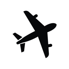 Poster - Airplane icon logo vector design. Plane icon vector for web and mobile app, Travel sign.  Flight transport symbol. Aeroplan clipart, Plane icon. Travel illustration.