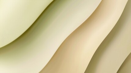 Poster - Minimalist composition with curved beige paper creating a calming design, perfect for any business or creative concept