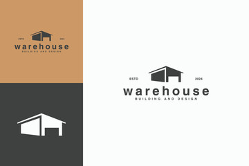 Wall Mural - bundle set modern warehouse icon logo vector design template with flat, elegant and unique styles. creative vintage warehouse iconic logo design vector illustration for storage, industrial business