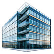 © Wattana - Modern office building with glass facade, isolated on a transparency background