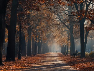 Poster - autumn in the park