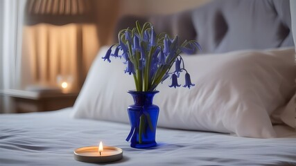 Wall Mural - bluebell on the bed