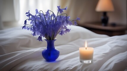 Wall Mural - bluebell on the bed