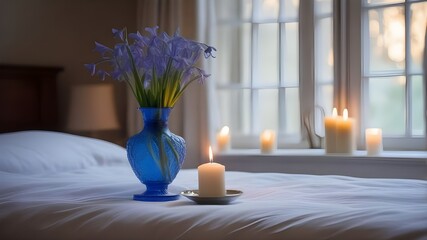 Canvas Print - bluebell on the bed