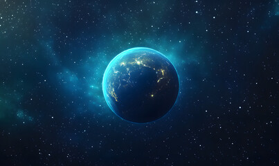 Wall Mural - graphics of space, planets, and astronauts on a white background.