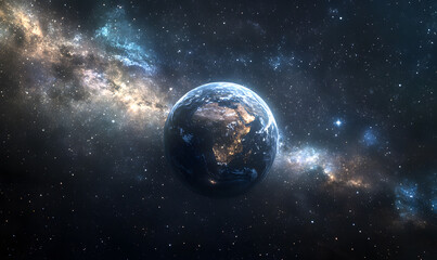 Wall Mural - graphics of space, planets, and astronauts on a white background.