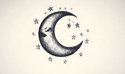 Wall Mural - graphics of space, planets, and astronauts on a white background.
