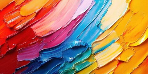 Poster - Vibrant Abstract Colorful Paint Texture Background