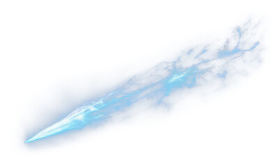 Canvas Print - png blue lightning effect, transparent background. .
