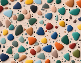 Wall Mural - Colorful Classic Terrazzo Texturae background