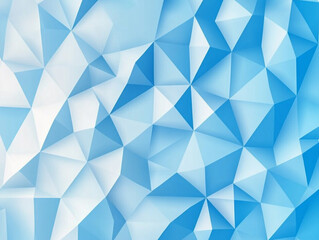 Poster - Blue gradient background with a geometric pattern illustration. Flat design white and blue color.  