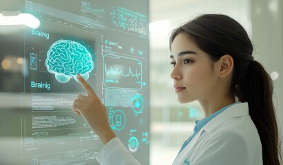 Poster - Medical doctor using modern computer interfaces