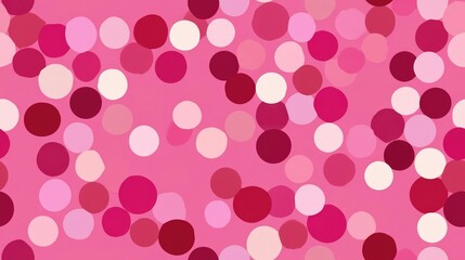 Wall Mural - Seamless polka dot pattern in shades of pink raster version