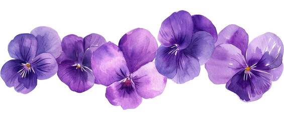 Wall Mural - PNG  Purple flower nature plant white background.