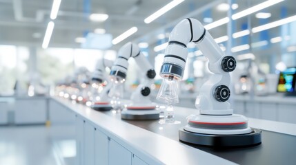 Poster - Robotic Arms in Modern Industrial Facility Setting