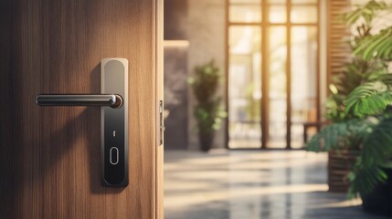 Modern offices and homes have door locks with fingerprint sensors at the entry.