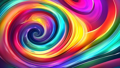 Wall Mural - Dynamic and Vibrant Abstract Swirling Colorful Pattern for Creative Backgrounds and Design Elements