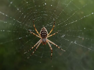 Spider on its web.