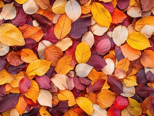 Canvas Print - autumn leaves background