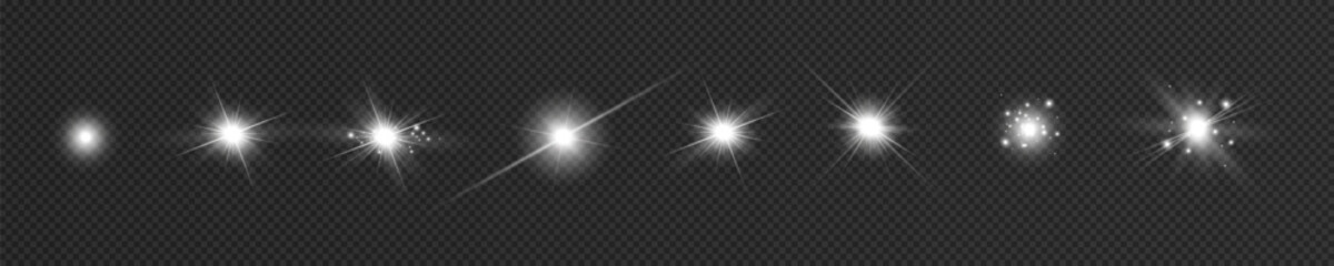 Wall Mural - white effect reflections, neon illumination in red colors. bright light lens. police light effects, 
