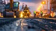 © Imsuniyah - Construction Site at Dusk