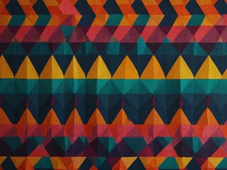 Two-tone geometric pattern with vibrant colors.