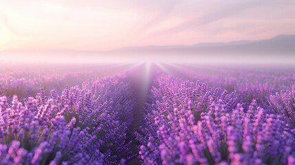 Poster - Lavender Field at Sunrise