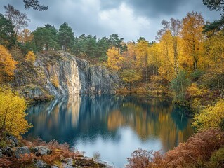 Canvas Print - autumn in the forest