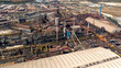 © Stefano Tammaro - Aerial view of Taranto Steelworks, Italy. The ILVA plant in Taranto is an industrial complex located in the Tamburi district.