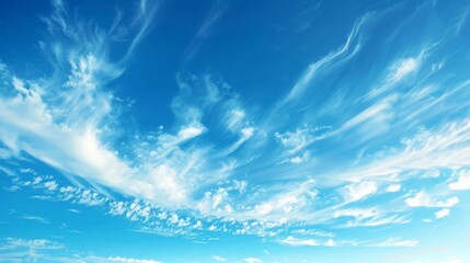 Wall Mural - beautiful blue sky with white clouds