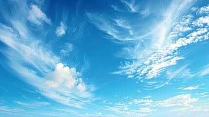 Wall Mural - beautiful blue sky with white clouds
