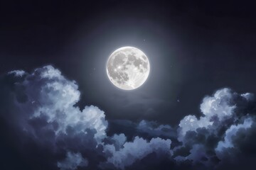 Naklejka na meble full moon over sky