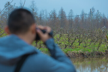 Chongming District, Shanghai - Portrait of a man standing in the forest