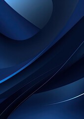 Poster - modern shining dark blue abstract background paper and layer elements for presentation design.