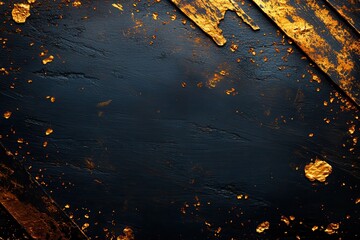 Poster - Abstract background with dark texture and golden foil accents.