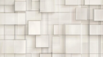 Canvas Print - Abstract geometric background with overlapping squares and lines.