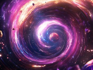 Wall Mural - spiral galaxy in space