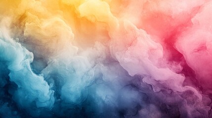 Poster - Abstract Colorful Swirls of Smoke and Light