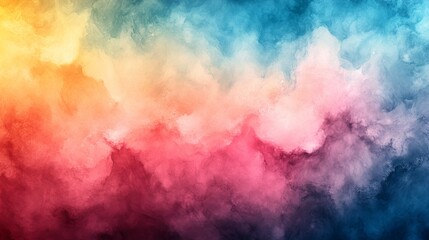 Sticker - Abstract Watercolor Background with Vivid Colors