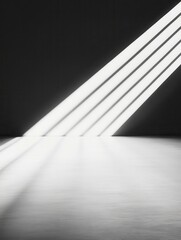 Wall Mural - wall interior background, studio and backdrops show products.with shadow from window