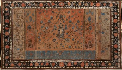 Wall Mural - Antique Tribal Rug from Southern Persia, Early 20th Century Elegance and Craftsmanship